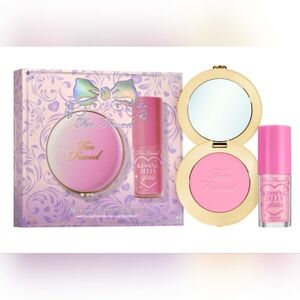 Too Faced Limited Edition Pink Blush and Gloss. Firm on price w/$4.99 Shipping